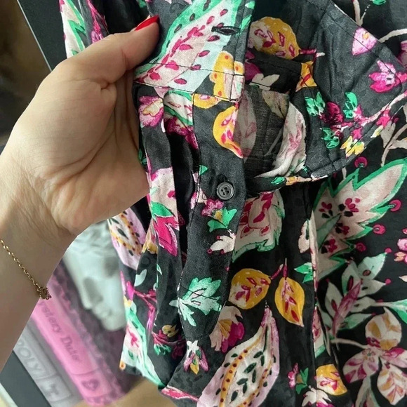 Étoile Isabel Marant Blouse button up shirt long sleeve floral print - Picture 6 of 10